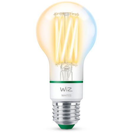 Żarówka LED E27 A60 4.3W = 60W 903lm 2700-4000K TW FILAMENT Inteligentna SMART WiFi Bluetooth Aplikacja WiZ