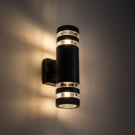 Lampa Ogrodowa Zewnętrzna Kinkiet Elewacyjny Oprawa Natynkowa E27 Czarna Wodoodporna IP54 Nowoczesna SIERRA 4422 Nowodvorski