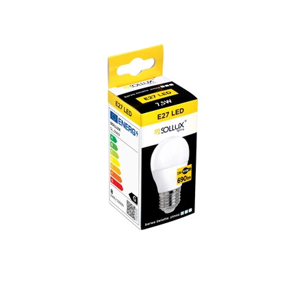 Żarówka LED E27 Kulka 8W 690lm 4000K Neutralna Sollux