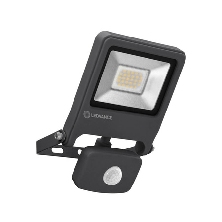 Naświetlacz LED Reflektor Zewnętrzny Lampa 20W 1700lm 4000K IP44 Szary Z Czujnikiem Ruchu i Zmierzchu Endura Ledvance