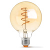 Żarówka LED E27 G95 Kula 4W = 28W 300lm 2200K Ciepła 360° FILAMENT Bursztynowa Ściemnialna Videx