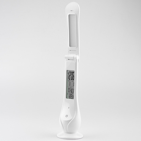 Lampka Biurkowa Nocna LED 4W 5000K USB Ekran Wyświetlacz Dotykowa Ściemnialna IDA