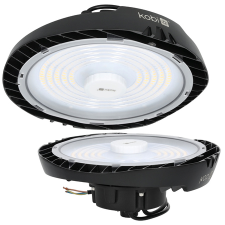 Oprawa Przemysłowa Lampa LED High Bay 150W 24000lm 4000K Neutralna Czarna IP65 IK07 Nina Pro Kobi