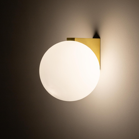 Kinkiet Ścienny Lampa Natynkowa G9 Złota Wodoodporna Łazienkowa IP44 Nowoczesna ALOE 10525 Nowodvorski