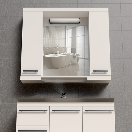 Kinkiet Ścienny LED Łazienkowy 8W 1000lm 4000K Neutralna Biały Czarny IP44 ALEX Sanico Goldlux