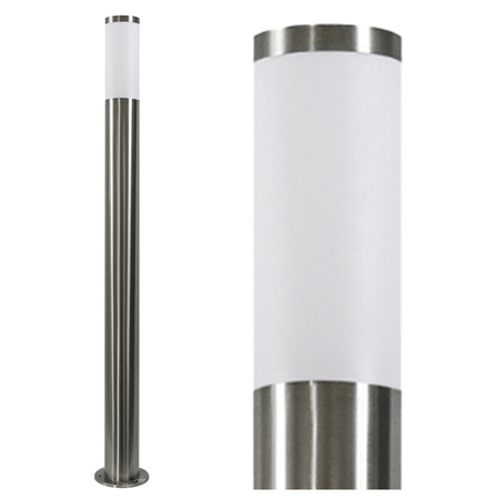 Lampa Ogrodowa Słupek E27 LIVIA TUBA GOLDLUX (Polux) WYSOKA SATYNOWA 100cm