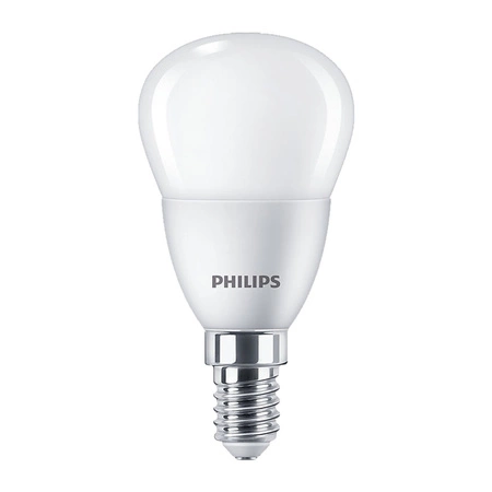 Żarówka LED E14 5W = 40W 470lm 2700K Ciepła KULKA PHILIPS