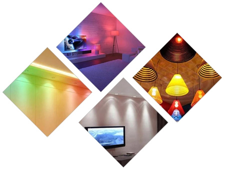 Sterownik 216W 3x6A + PILOT DOTYKOWY RF RGB 6 PRZYCISKI