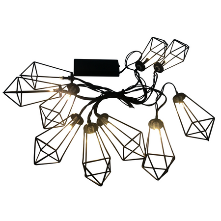 Girlanda Ogrodowa LED Bateryjna 2,1m 2xAA ALBORG Czarna GOLDLUX (Polux)