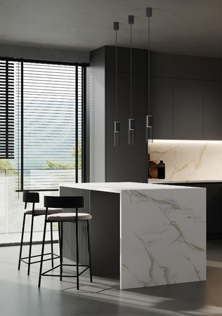 Lampa Sufitowa Wisząca GU10 Czarna Nowoczesna CYLINDER M 7865 Nowodvorski