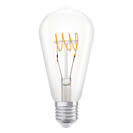 Żarówka LED Dekoracyjna ST64 Edison E27 4.8W = 40W 470lm 2700K Ciepła 320° Filament Ściemnialna Vintage 1906 Osram