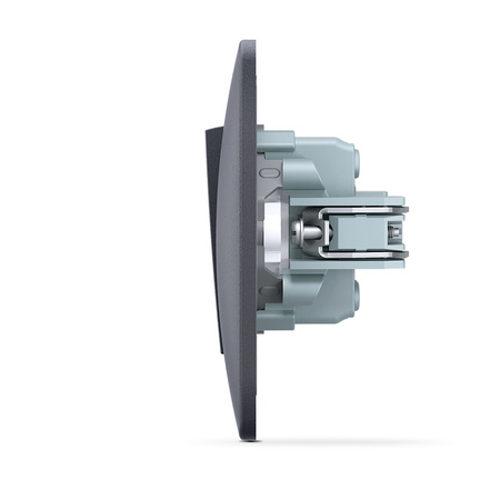 Przełącznik Włącznik Schodowy 3-biegunowy 10A Natynkowy Czarny BINERA VIDEX