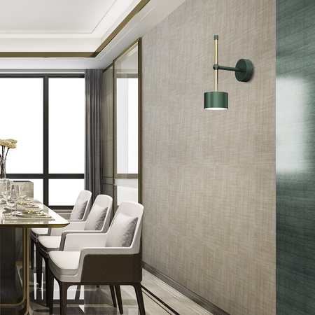 Lampa Ścienna Kinkiet ARENA Zielona Złota 1xGX53 Milagro