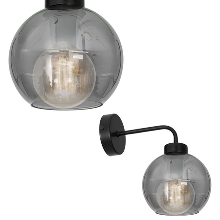 Lampa Ścienna Kinkiet SOFIA SMOKED 1xE27 Milagro