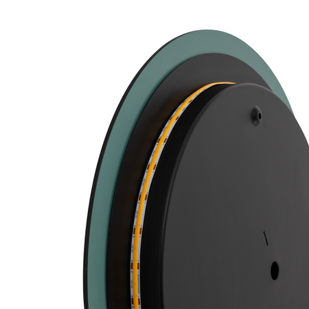 Kinkiet Ścienny Lampa Natynkowa LED 13W 90lm 3000K Ciepła Srebrna Nowoczesna RING MIRROR LED L 10278 Nowodvorski