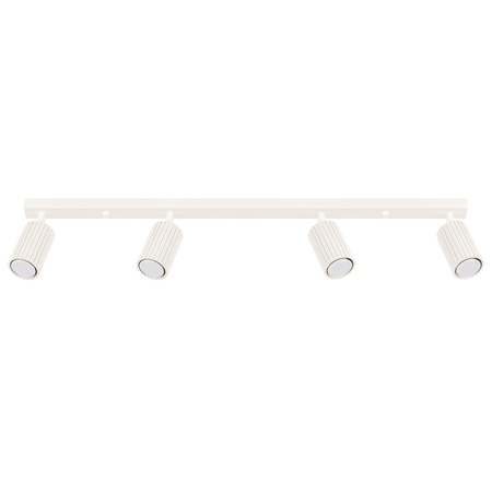 Lampa Sufitowa Reflektor Tuba Spot 4x GU10 Beżowa Karbon Deep Space SL.1603 Sollux