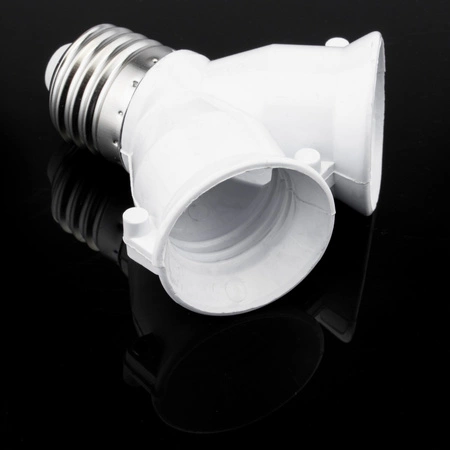 ROZDZIELACZ GWINTU LED PRZEJŚCIÓWKA ADAPTER E27 na 2xE27