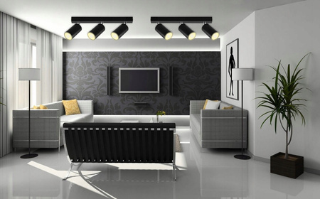 Kinkiet Spot Reflektor LED Lampa Sufitowa Natynkowa BLACK Czarna Nowoczesna GU10 x3