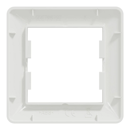 Ramka Pojedyncza Jednokrotna do Włączników Gniazdek Biała SCHNEIDER ASFORA