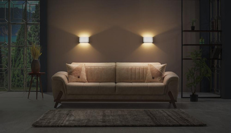 Lampa Ścienna Dekoracyjna Kinkiet Oprawa Natynkowa E27 Biały Decor Ledvance