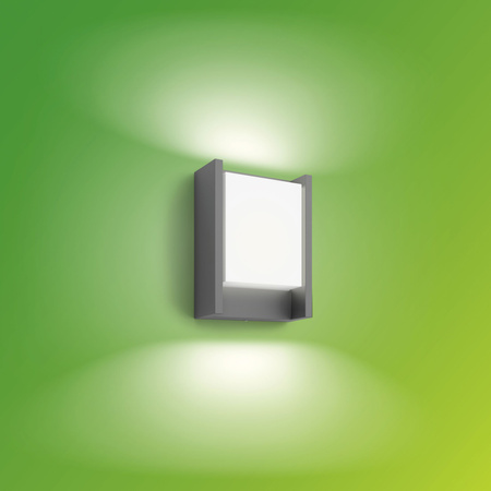 Lampa Ogrodowa LED Kinkiet Elewacyjny ARBOUR 3,8W 2700K Ciepła IP44 Antracyt PHILIPS