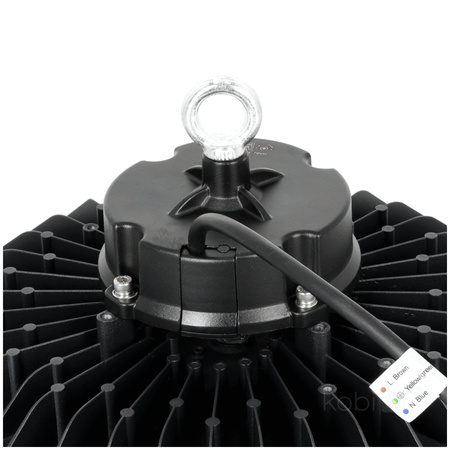 Oprawa Przemysłowa Lampa LED High Bay 200W 28000lm CCT Czarna IP66 IK10 Rio Pro Kobi