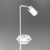 Lampka Biurkowa Stołowa LED JOKER Biała Chrom 1xGU10 Milagro