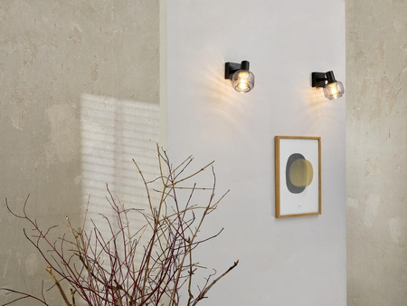 Lampa LED Ścienna Sufitowa Kinkiet Oprawa Natynkowa 2.8W 250lm 3000K Ciepła Ściemnialna Dekoracyjna Czarny Spot Firefly Ledvance