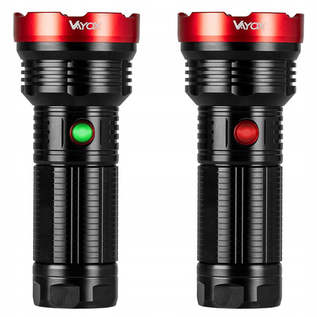 Latarka Taktyczna LED Pro Szperacz Akumulatorowa USB-C 20W 2000lm IPX5 VAYOX