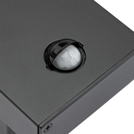 Kinkiet Ogrodowy Elewacyjny Lampa Zewnętrzna LED 12W 4000K IP54 z Czujnikiem Ruchu i Zmierzchu