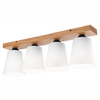 Lampa Sufitowa LULA 4xE27 Biała Dębowa LM-4.200 Lamkur