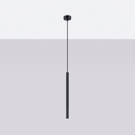 Lampa Sufitowa Wisząca Zwis G9 Tubularna Czarna Nowoczesna Arche Sollux