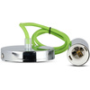 Lampa Wisząca Oprawa E27 Chromowy klosz z zielonym kablem VT-7338 V-TAC