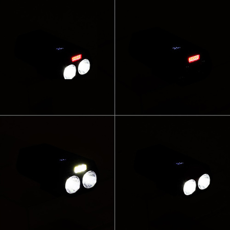 Latarka Lampka Przednia Rowerowa LED USB-C Uchwyt Światło 10 Trybów 750lm IP65 Funkcja Powerbank VAYOX