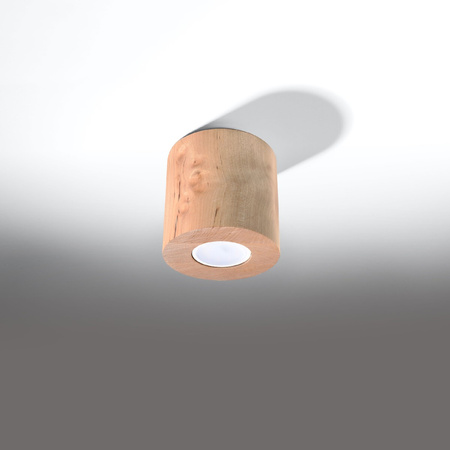 Lampa Sufitowa Oprawa Natynkowa SPOT TUBA GU10 Cylindryczna Brązowa Skandynawska Orbis Sollux