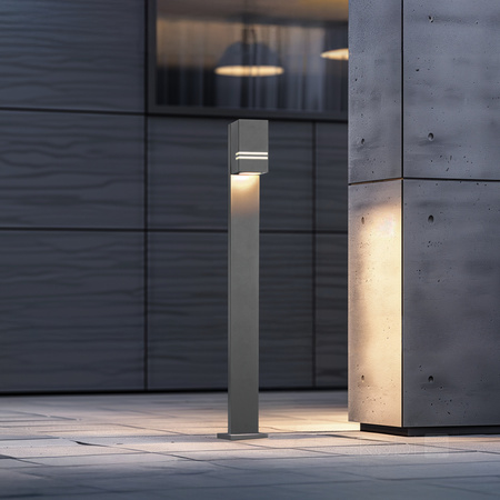 Lampa ogrodowa LED QUAZAR 12 GU10 IP44 KOBI ALUMINIUM SZARA