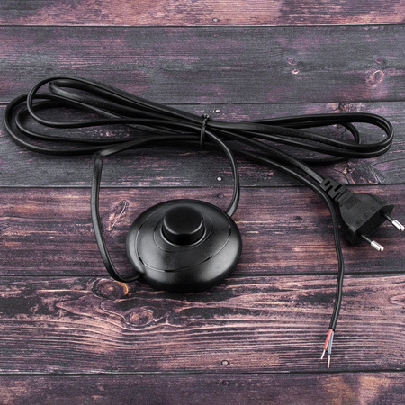 Włącznik przełącznik nożny z przewodem czarny