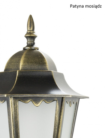 Lampa Ogrodowa Zewnętrzna Elewacyjna KINKIET LED Retro Classic II K 3012/1/DH g E27 Su-Ma