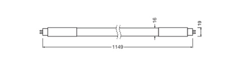 Świetlówka LED T5 G5 18W = 28W 2340lm 3000K Ciepła 160° 115cm Superior Ledvance