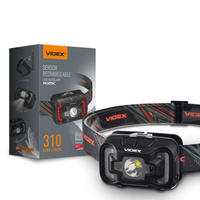 Latarka Czołowa Akumulatorowa LED 5W 310lm 7 Trybów Pracy Micro USB Wodoszczelna IP65 Videx