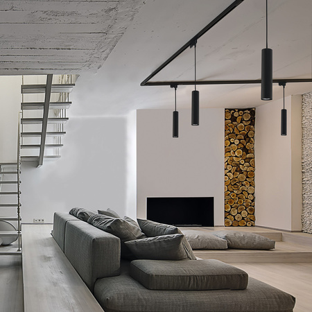 Reflektor Szynowy Lampa do Szynoprzewodów 1-fazowy GU10 Czarny Nowoczesna PROFILE EYE 9338 Nowodvorski