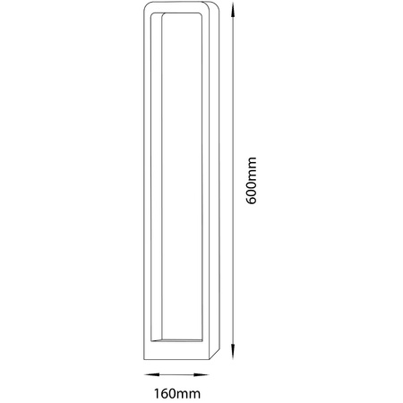 Lampa Ogrodowa Słupek Zewnętrzny Stojący LED 7W RIO 60cm
