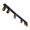 Lampa sufitowa ERIS SPOT Reflektor Oprawa Halogenowa 6xGU10 Czarno-Złota