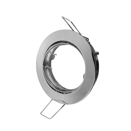 Oprawa Sufitowa Podtynkowa Oczko GU10 Okrągła Chrom VT-779 V-TAC
