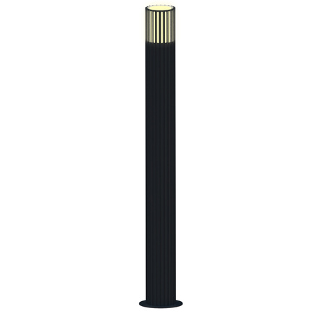 Lampa Ogrodowa Stojąca Słupek E27 Szara IP54 Kuusamo Sanico Goldlux