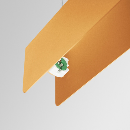 Lampa Sufitowa Wisząca Zwis G13 Żyrandol Geometryczna Złota Nowoczesna Spark Sollux