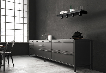 Lampa Sufitowa Wisząca 4x GU10 Czarna Nowoczesna PLANT 9381 Nowodvorski