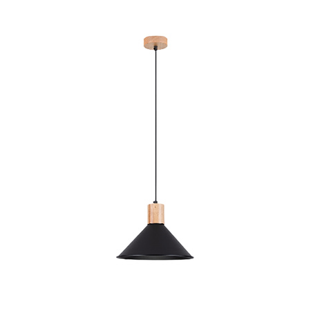 Lampa Sufitowa Wisząca Zwis E27 Geometryczna Czarna Skandynawska Jaga Sollux