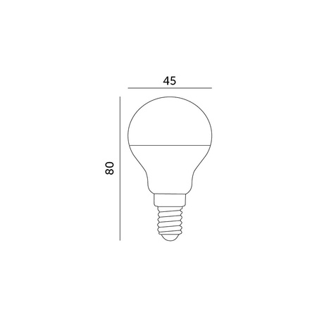 Żarówka LED E14 Kulka 7W 600lm 3000K Ciepła 180° LED2B Kobi