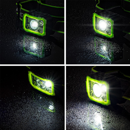 LATARKA Akumulator Czołowa LED 750LM CREE + SMD PRO SERIES VA0187 VAYOX